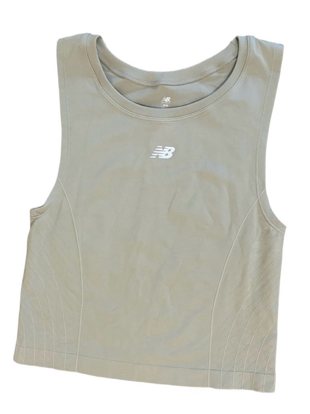 New Balance Women’s Athletic Crop Tank — Olive Green